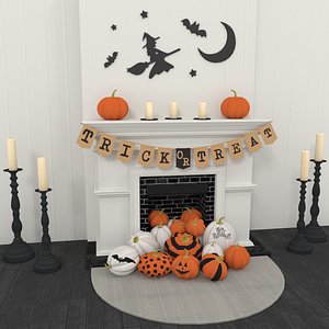 3D Halloween Scene