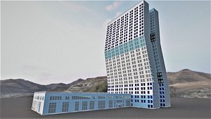 3D Residential building with extension