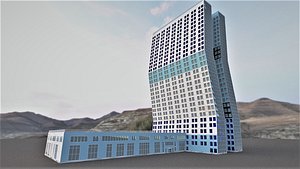 Residential building with extension