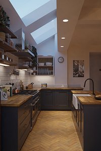 Kitchen Interior Scene