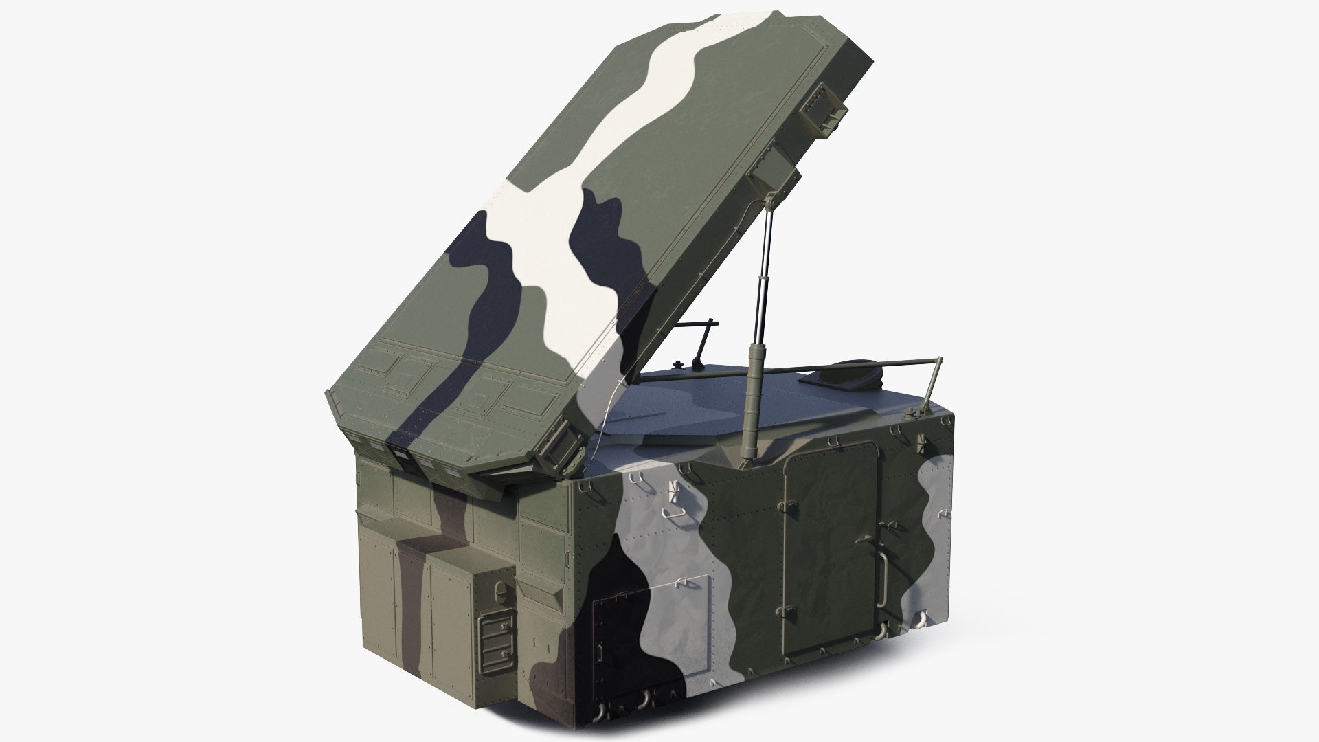 Camouflage S300 Flap Lid B Missile Guidance Radar Rigged 3D model preview