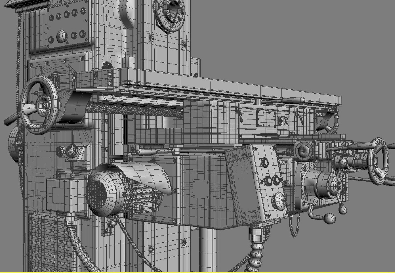 3ds Max Milling Machine Tool