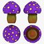 Cartoon Mushroom (Purple)