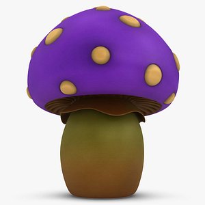 Cartoon Mushroom (Purple)