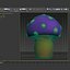 Cartoon Mushroom (Purple)