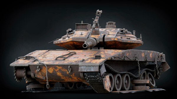 破壊されたメルカバ Mk4 戦車3Dモデル - TurboSquid 2164861