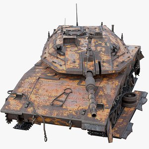 Merkava Mk4 Tank Destroyed