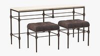 Grayson Bench and Table by Bernhardt