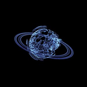 Generic Animated Hologram Planet