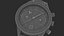 Chronometer Wrist Watch Brown Leather Bracelet White Dial