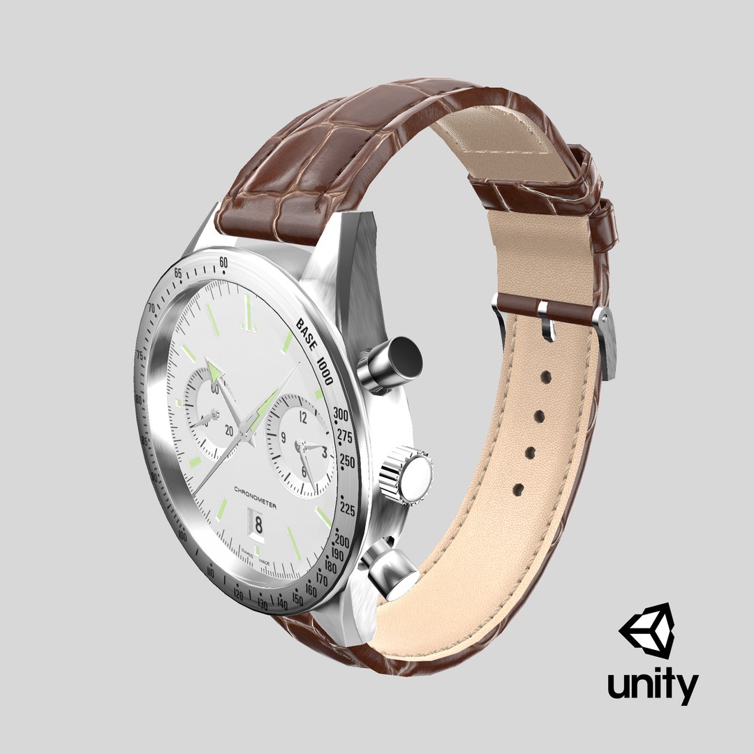 Chronometer Wrist Watch Brown Leather Bracelet White Dial 3D model https://p.turbosquid.com/ts-thumb/Fr/LqtAdW/DL/stemcell_unity_render/png/1723822764/1920x1080/fit_q87/3b0aed55b4c192c4059ef066451c45f6dff8ed88/stemcell_unity_render.jpg