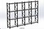 INDUSTRIAL WAREHOUSE METAL SHELVING ORGANIZED STORAGE RACK SHELF