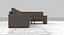 Modular Taupe Fabric Corner 4 Seat Sofa