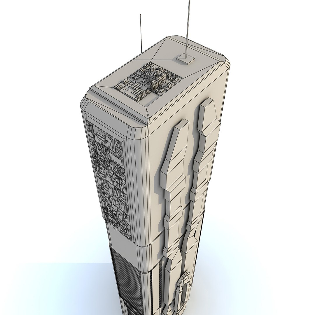 3d Sci Fi Futuristic Building Model