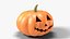 Calabaza tallada con tapa y vela pequeña, estilo Jack-o'-lantern - Accesorio de Halloween