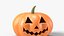 Calabaza tallada con tapa y vela pequeña, estilo Jack-o'-lantern - Accesorio de Halloween