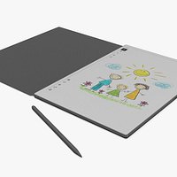 Digital Drawing Tablet with Stylus Dark Gray