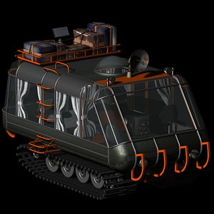 lost space chariot 3D model