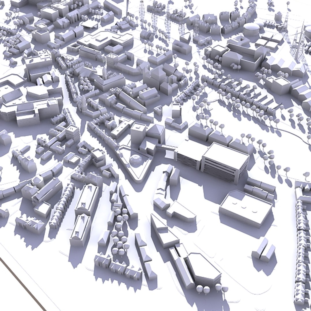 3d Model City Cityscape