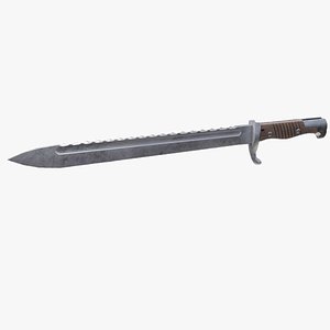 German bayonet Seitengewehr S98 05 with sawback