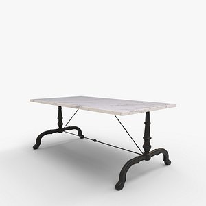 La Coupole Rectangular Iron Bistro Table model