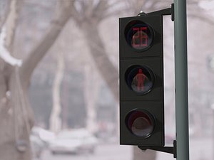 3d traffic lights model
