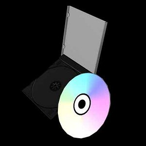 animatable cd cover case 3d model