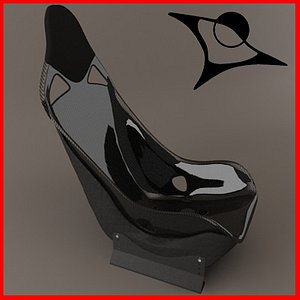 3d model carbon seat