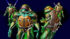 teenage mutant ninja turtles 3D model
