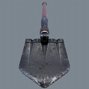 3D german sapper shovel ww2 model