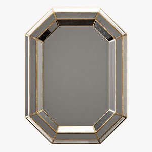 Surya gordon champagne wall mirror