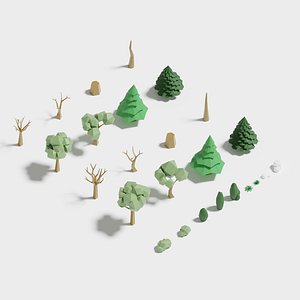 3D trees plants model