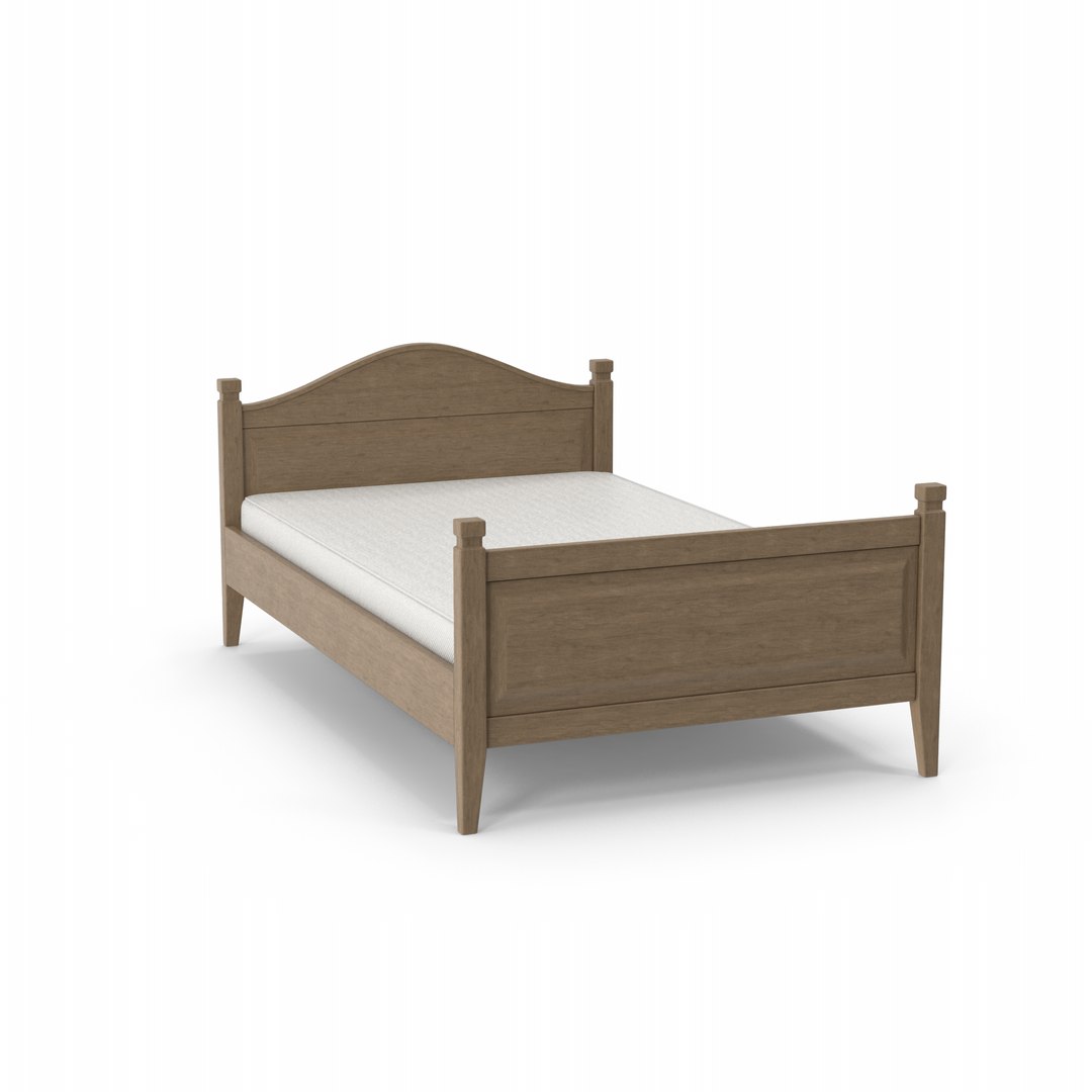 Wooden Bed 3D Model - TurboSquid 2065238