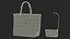 Designer Tote Bag with Small Purse