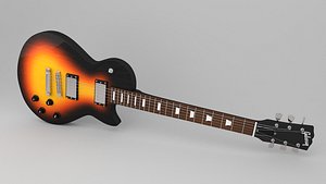 custom les paul 3d model