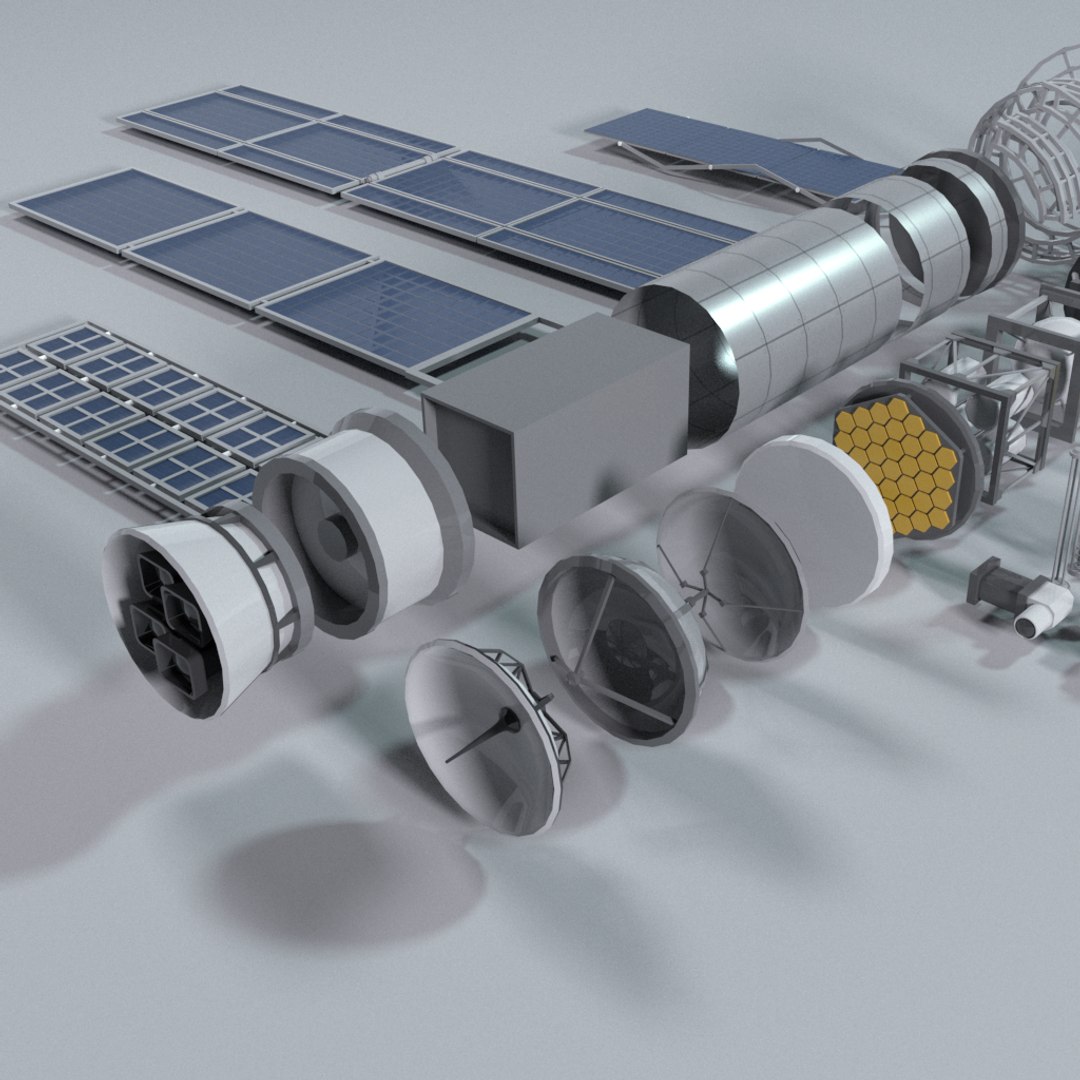 Satellite Parts 3D Model - TurboSquid 1259346