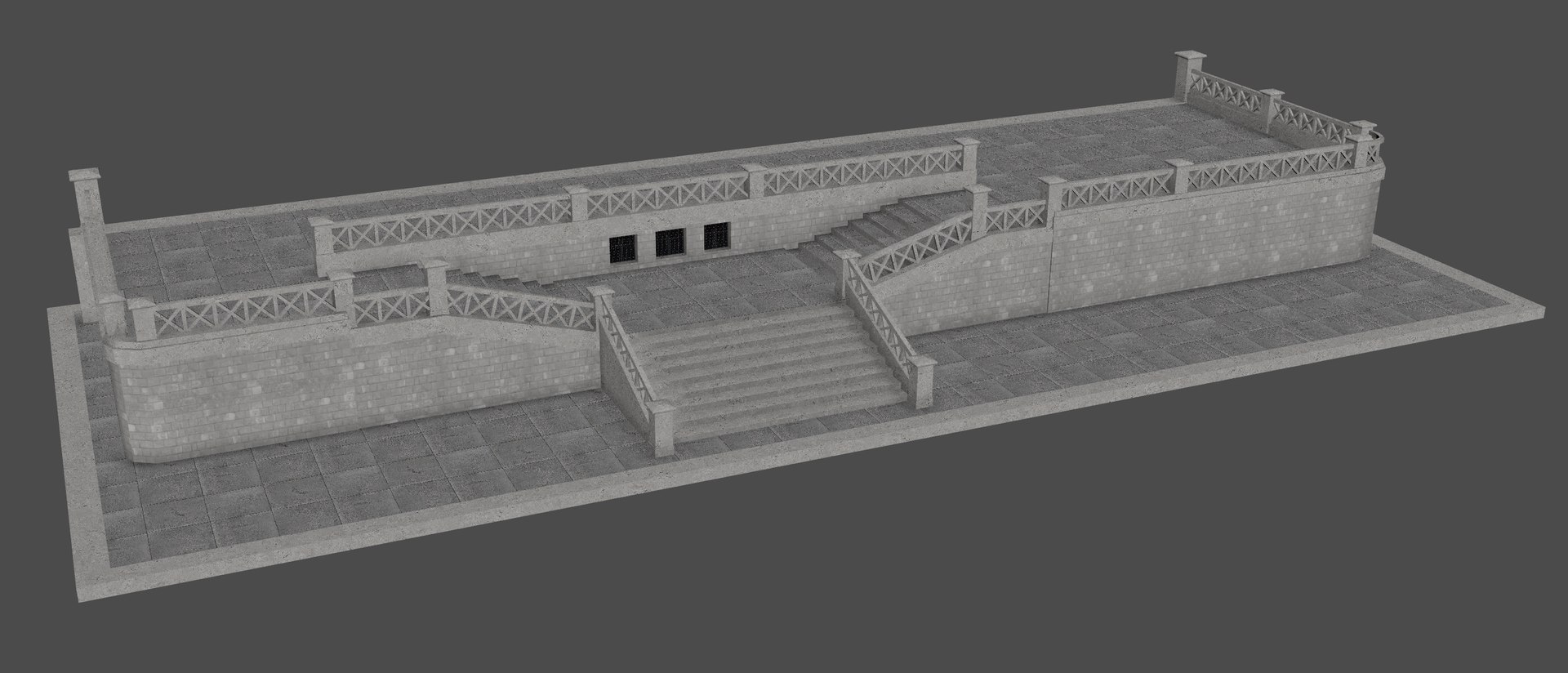 Free Classic Complex Stairs 3D - TurboSquid 2489848