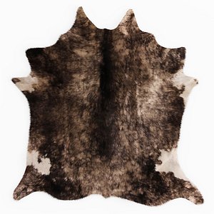3D model wool leather cowhide rug