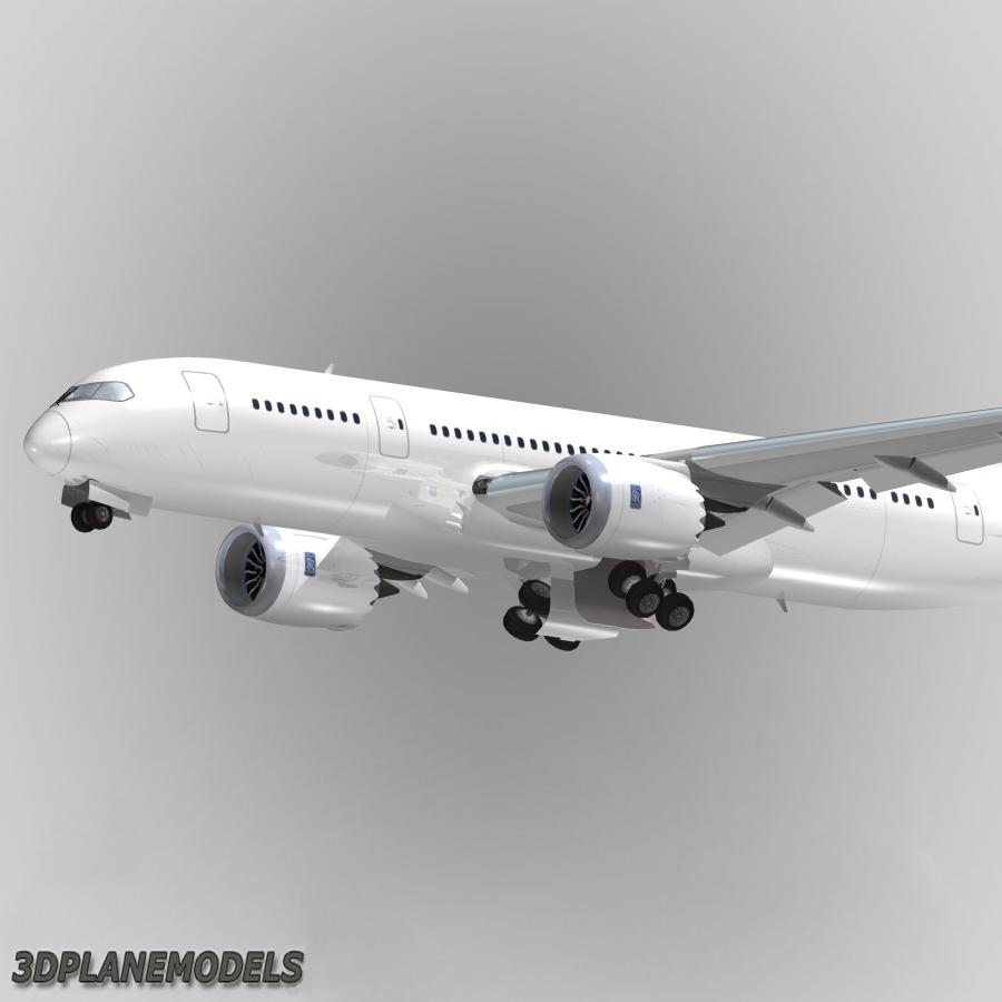 b787-8 generic white 3d 3ds