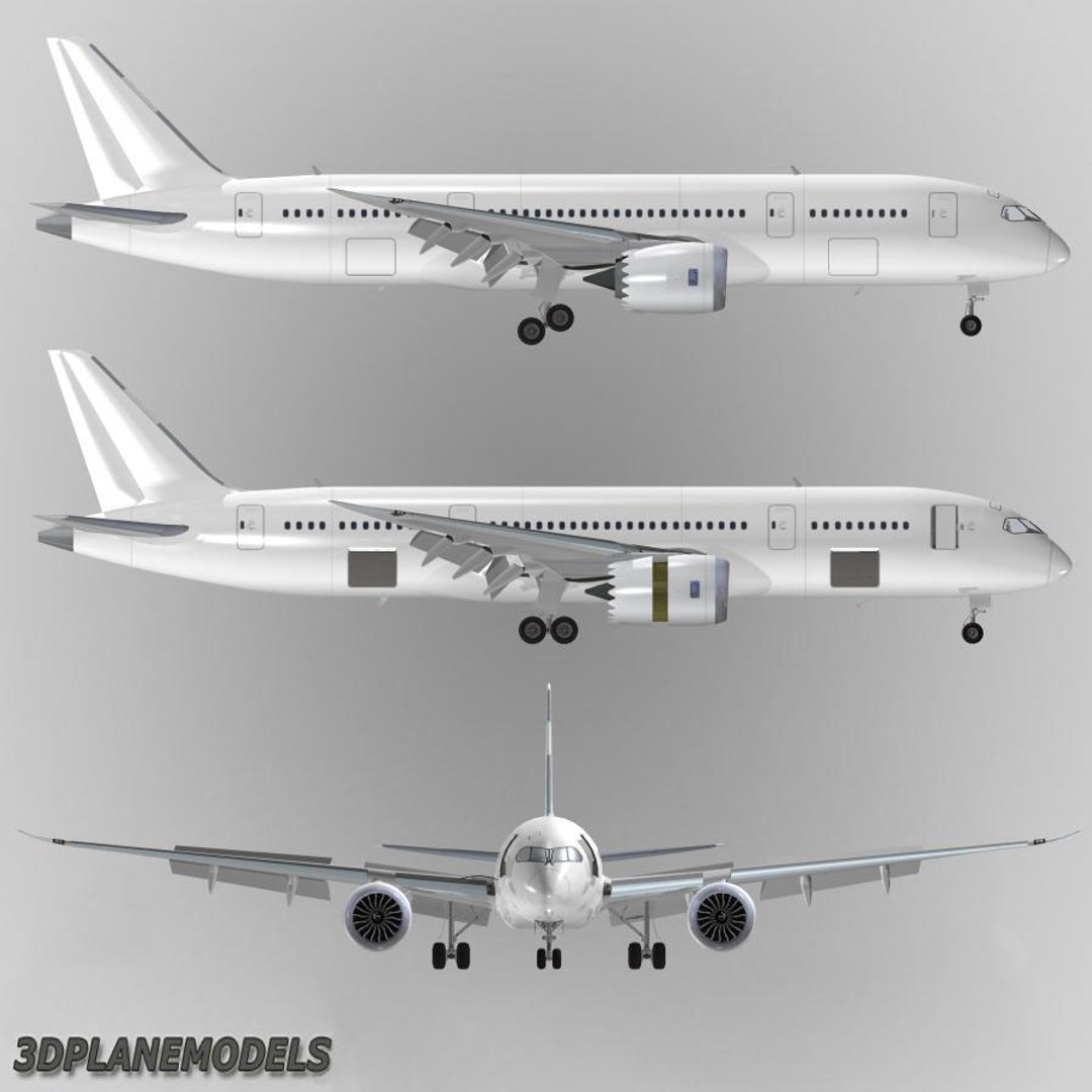 B787-8 Generic White 3d 3ds