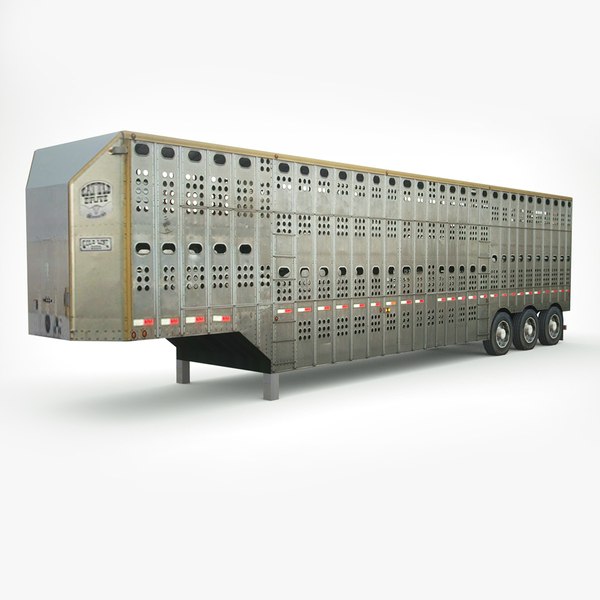 merritt 53 triaxle cattleliner c4d