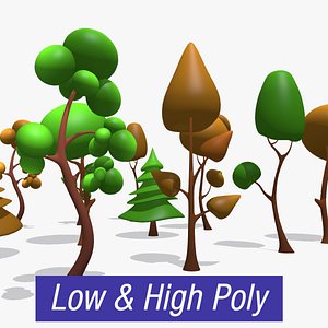 3D trees asset games