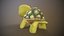 3D cartoon turtle model