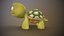 3D cartoon turtle model