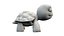 3D cartoon turtle model