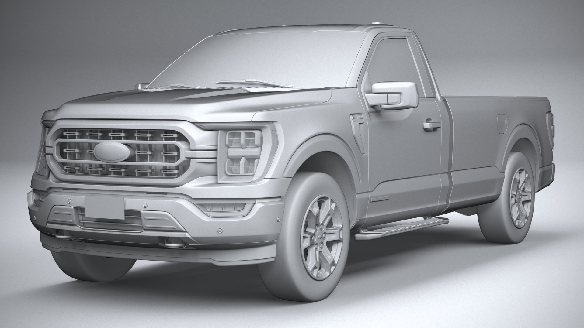 3D Ford F150 XLT Regular cab 2022 https://p.turbosquid.com/ts-thumb/Fs/NygtQq/9h/ford_f150_xlt_regular_cab_2022_grey_0002/jpg/1638528260/1920x1080/fit_q87/f3461cd0a6c712059491d12d74b526d49899a001/ford_f150_xlt_regular_cab_2022_grey_0002.jpg