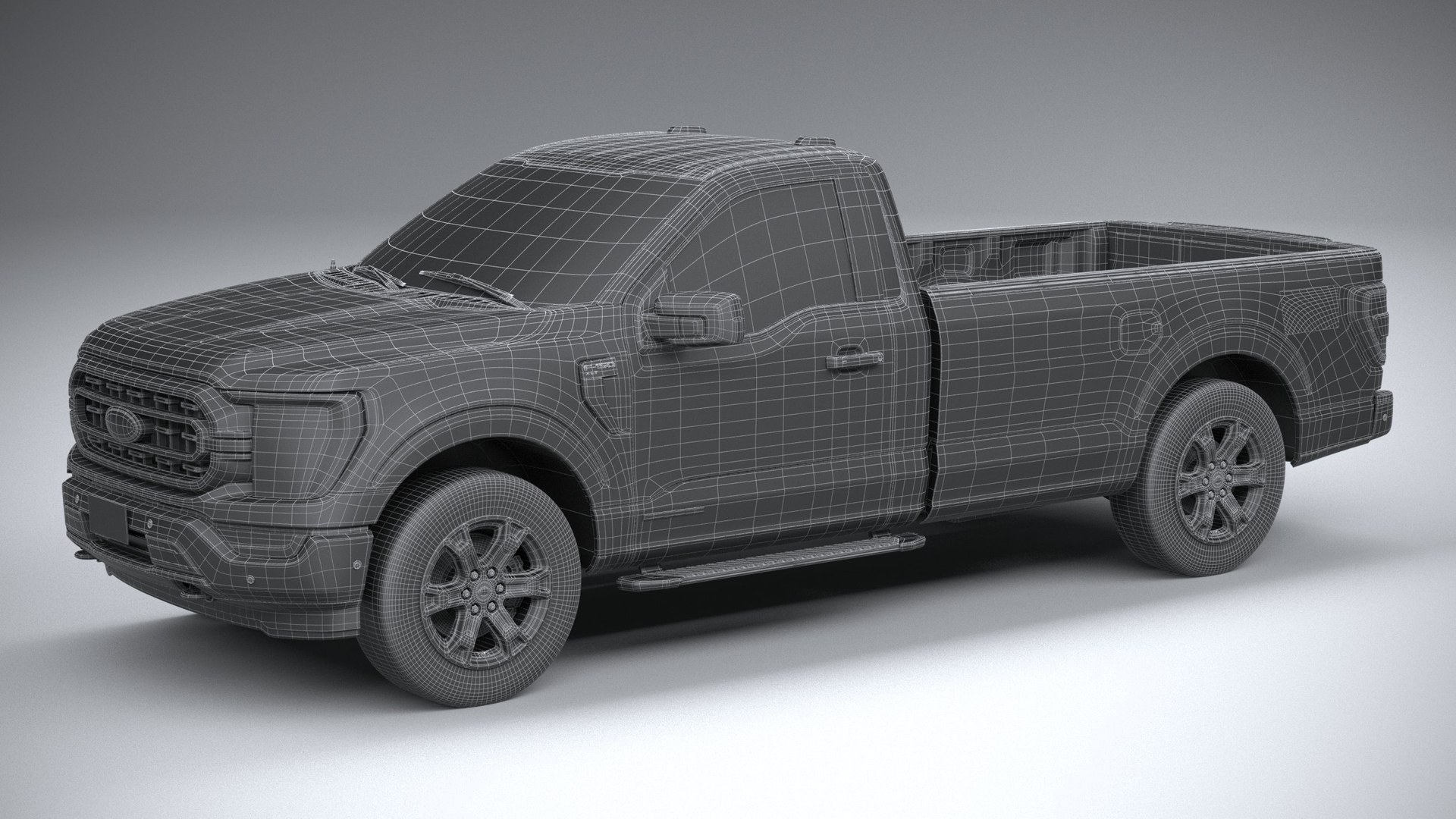 3D Ford F150 XLT Regular cab 2022 https://p.turbosquid.com/ts-thumb/Fs/NygtQq/ah/ford_f150_xlt_regular_cab_2022_wire_lp_0000/jpg/1638528258/1920x1080/fit_q87/4fe5efe9a28f3a581bc36139824df389f69762e8/ford_f150_xlt_regular_cab_2022_wire_lp_0000.jpg