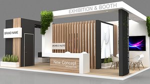 exhibition stall 3D model