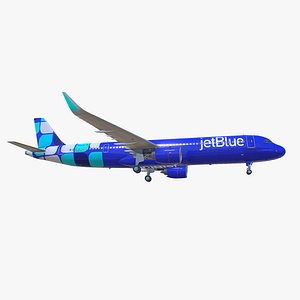 3D Airbus A321neo jetBlue Airways New Livery