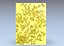 モダンな花柄浅浮き彫り壁装飾セット STL 壁画 CNC 396